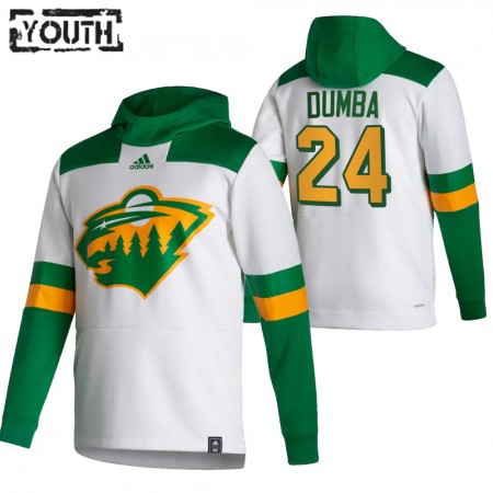Minnesota Wild Matt Dumba 24 2020-21 Reverse Retro Pullover Mikiny Hooded - Dětské